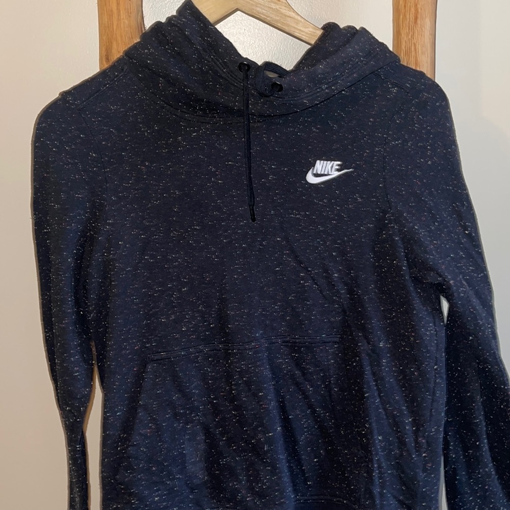 Nike Flecked Roll Neck Hoodie - Picture 1 of 2